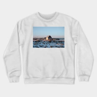 Iceland, Landscape With a Single House Crewneck Sweatshirt